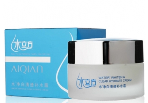 爱倩 水立方水净白清透补水霜50g 图片