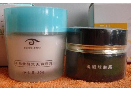 爱诗伦思 羊胎素强效美白日霜+美颜靓肤霜30g+20g图片