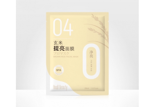 爱伊肤 玄米提亮白肤色美面膜10片图片