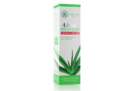 白皙 芦荟抗皱补水洁面乳100g图片