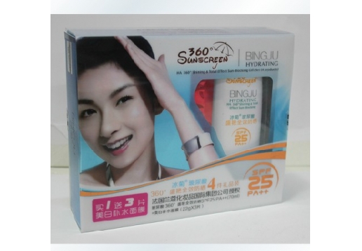 冰菊 玻尿酸360°盛艳防晒4件套图片