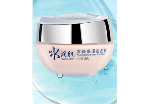 柏美姿 水润肌雪颜保湿粉底霜55g图片