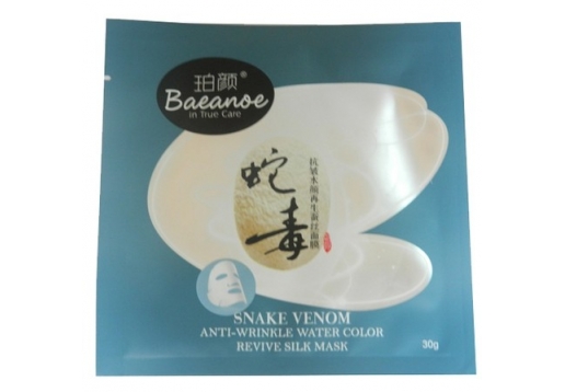 珀颜 蛇毒抗皱水颜再生蚕丝面膜30g/片图片