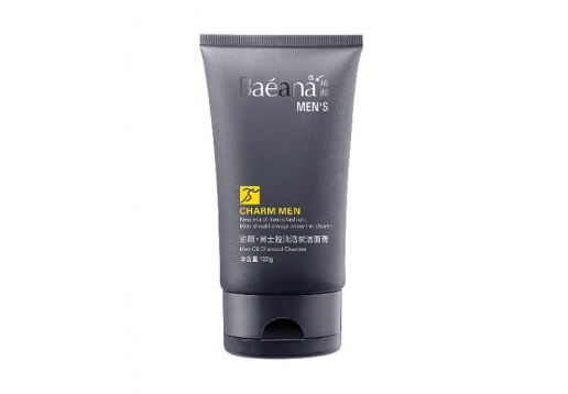 珀颜 男士控油活炭洁面120g图片