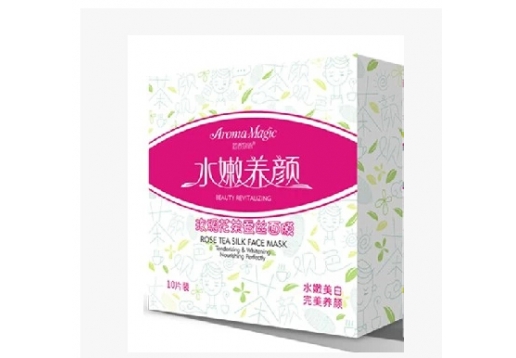 泊伊秀茶颜观色 玫瑰花茶蚕丝面膜/10片装图片