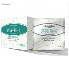 泊伊秀 芳香物语茶颜观色青茶蚕丝面膜10片装