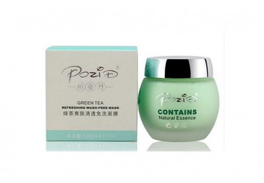 柏姿丹 绿茶爽肤清透免洗面膜120g图片