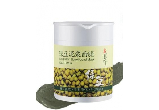 婵姿 绿豆泥浆水洗面膜100g图片