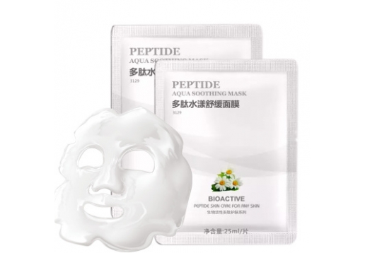 晨诗 多肽水漾舒缓面膜10片装（乳白色）图片