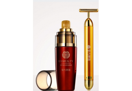 东方婵妆 眼部按摩导入仪+奢华赋活黄金眼霜2件套图片