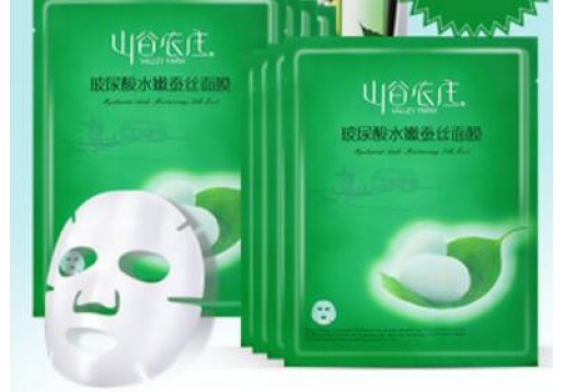 蝶芸 山谷农庄 玻尿酸水嫩蚕丝面膜25g图片
