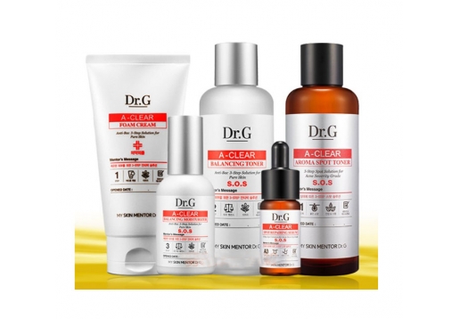 dr.g 保湿祛痘暗疮护理组合5件套图片