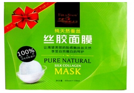 佛兰雪雅 纯天然美白丝胶面膜图片