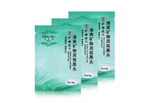 格润丝 矿物泥祛黑头鼻膜10袋/盒图片