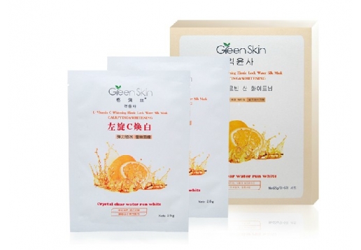 格润丝 左旋C美白弹力锁水蚕丝面膜5片/盒图片