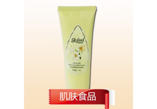 肌肤食品 百合舒敏柔肤洗面奶120g图片