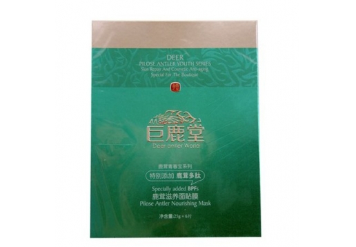巨鹿堂 鹿茸滋养面贴膜6片/盒图片