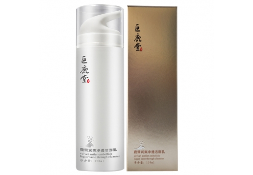 巨鹿堂 新品鹿茸润爽净透洁面乳150ml图片