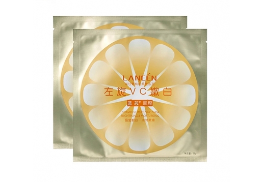 蓝芯化妆品 左旋VC嫩白面膜5片图片