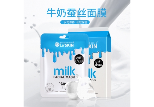 乐丝汀 牛奶蚕丝面膜10片装图片