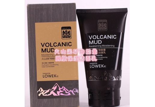 洛华蔻 火山泥矿物能量醒肤保湿洁面乳130g图片
