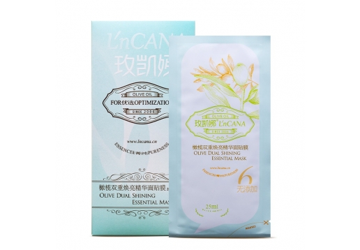 玫凯娜 橄榄双重焕亮精华面贴膜6片图片