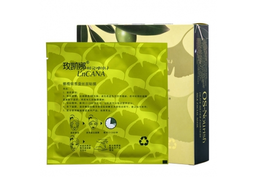 玫凯娜 OS橄榄银晳蚕丝面贴膜8片图片