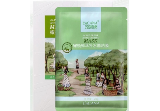 玫凯娜 橄榄鲜萃补水面贴膜9片图片