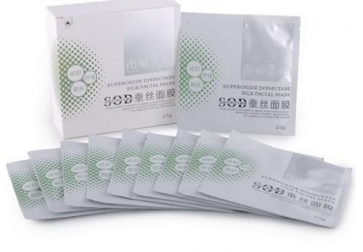  南极美姬 超氧化酵素SOD蚕丝面膜10片/盒图片