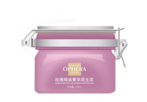欧芙兰 玫瑰精油菁华原生泥面膜160ml（红泥）图片