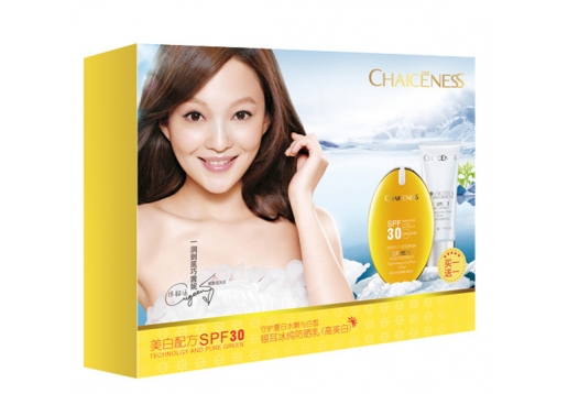  巧茜妮 银耳冰纯防晒乳50g(高美白)图片
