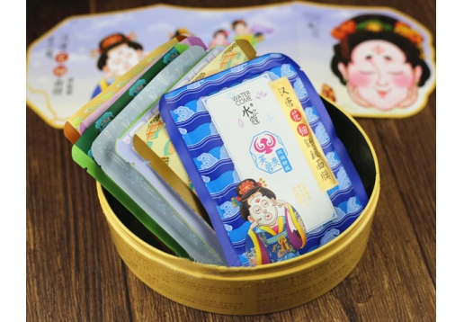 水之蔻 汉唐花钿面膜8张图片