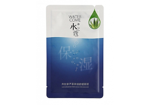 水之蔻 库拉索芦荟保湿舒缓面膜25g*6片图片
