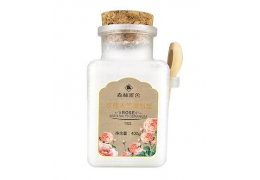 *森林雅舍 玫瑰天竺葵浴盐400g图片
