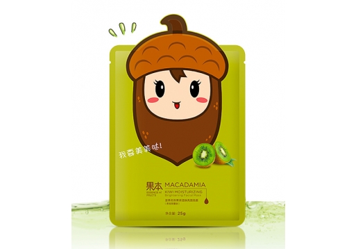诗婷露雅 坚果奇异果保湿焕亮面贴膜25g*5片图片