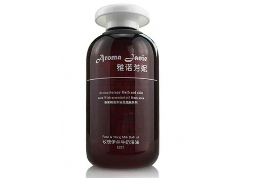 雅诺芳妮 玫瑰伊兰牛奶浴油250ml图片